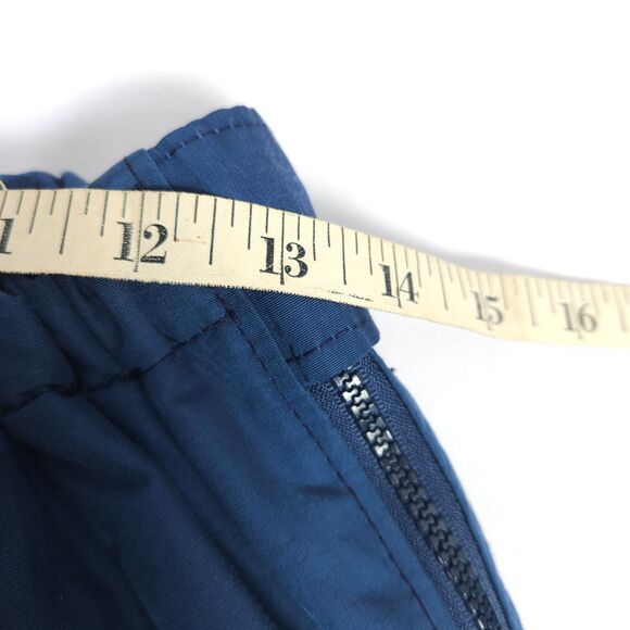 Vintage LL Bean Mens Medium Navy Blue Waterproof Ski Snow Side Zip Pants - Picture 6 of 9